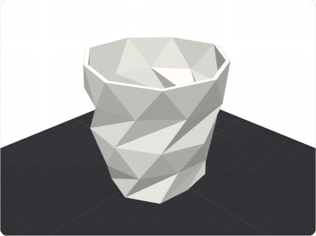 Low-poly planter